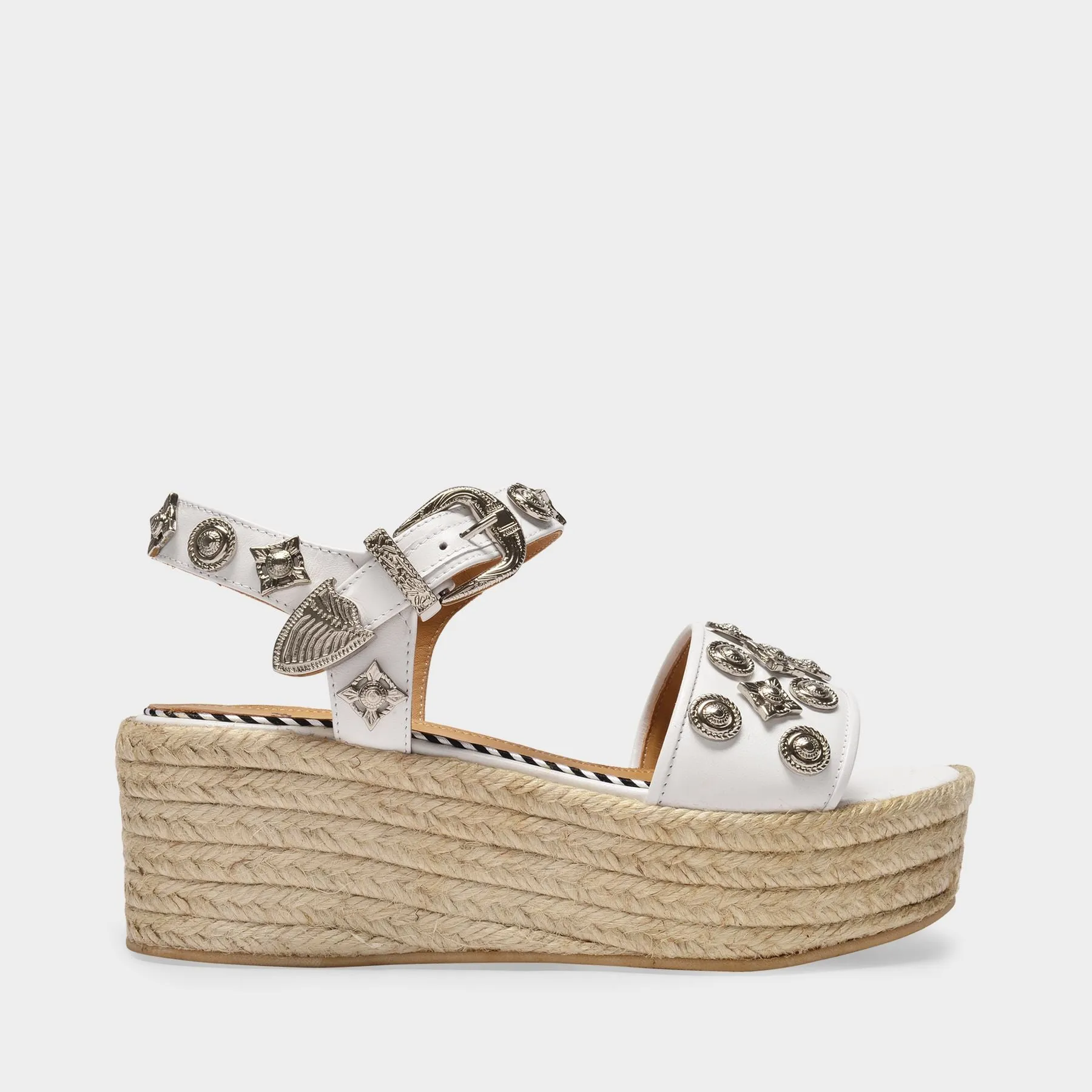 Toga Pulla  Sandals in White Leather