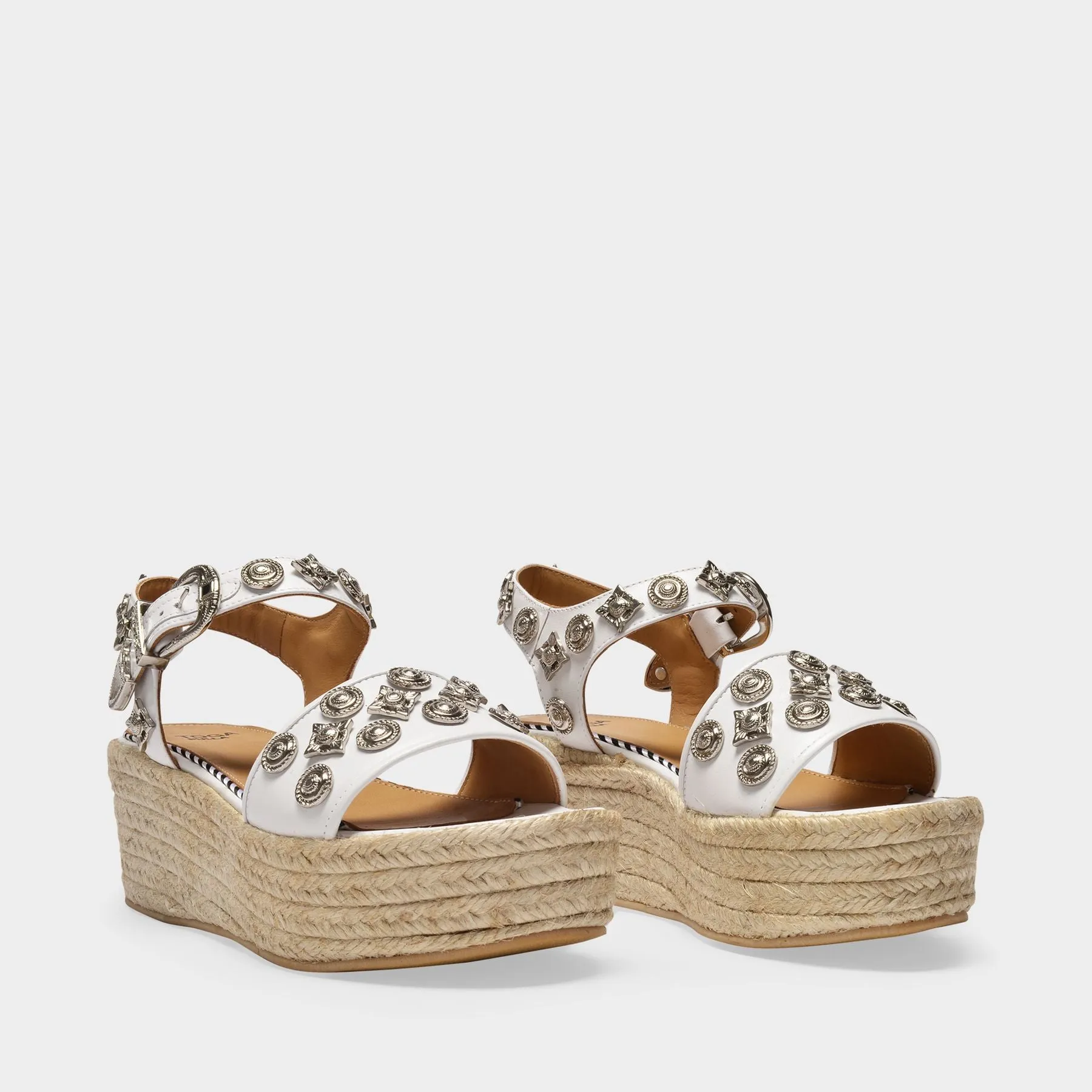 Toga Pulla  Sandals in White Leather