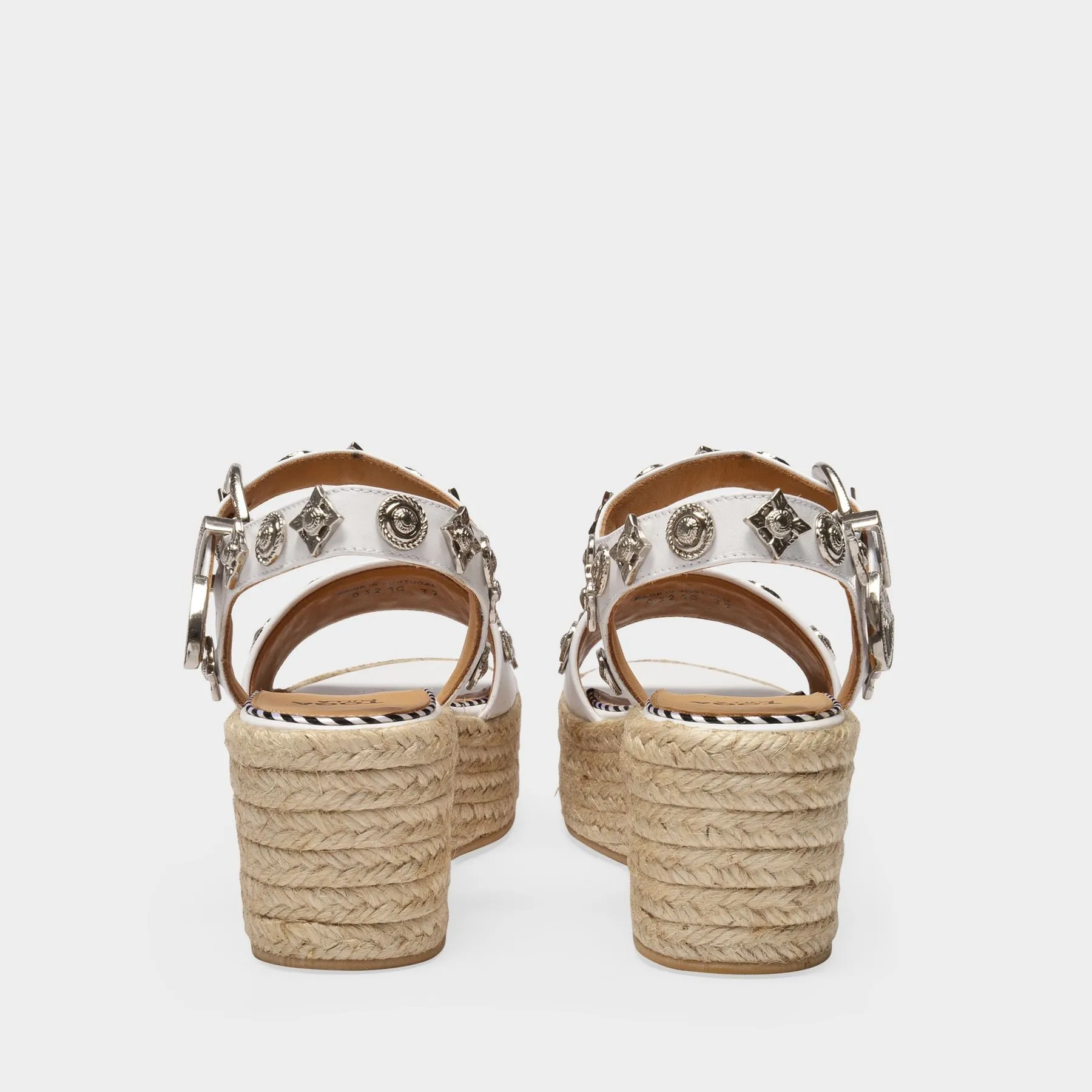 Toga Pulla  Sandals in White Leather