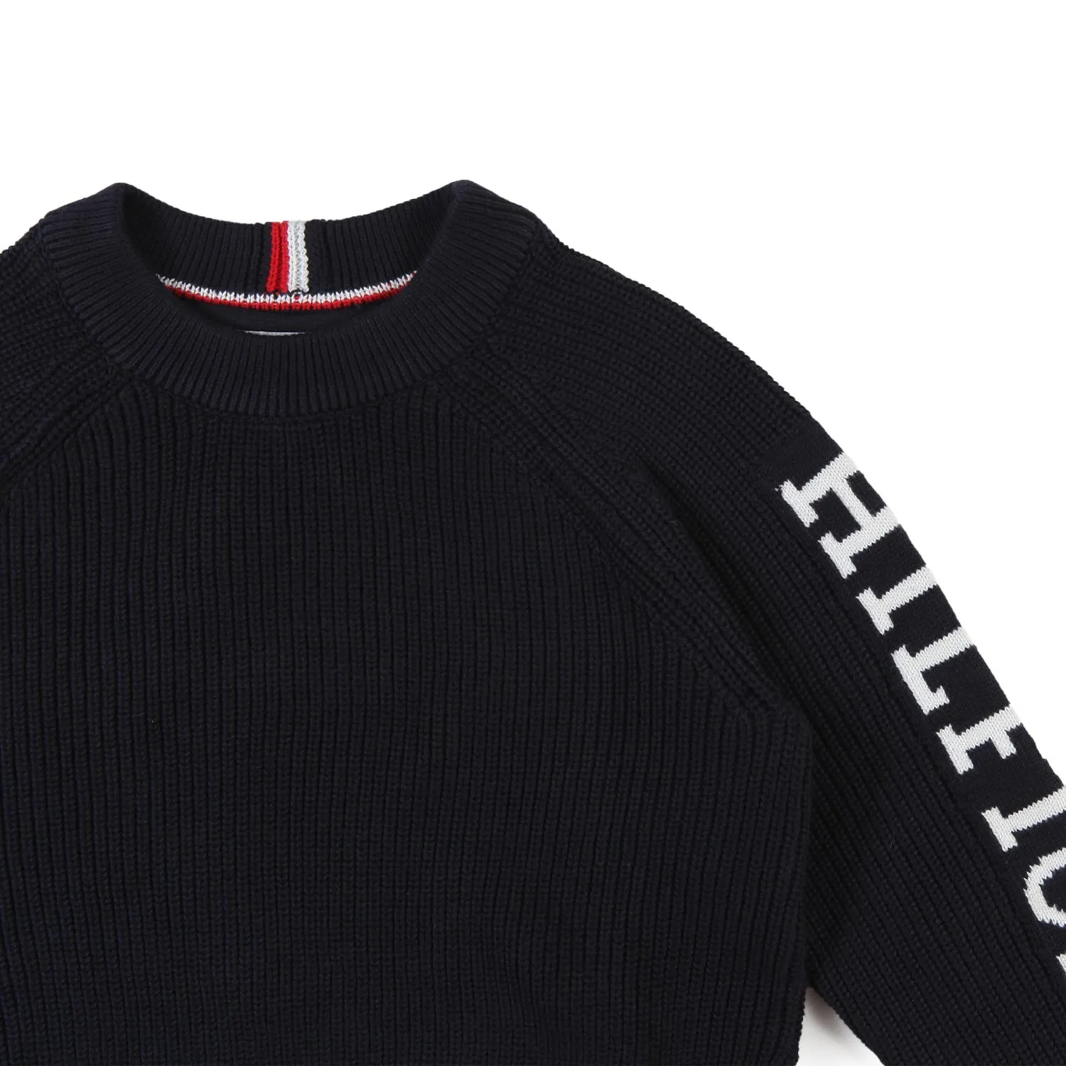 Tommy Hilfiger Tommy Blue Pullover With White Logo For Girls And Teens