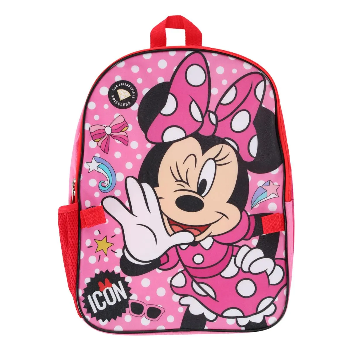 U.P.D., INC Girls Minnie Mouse 16 Inch Backpack with Lunch bag Set