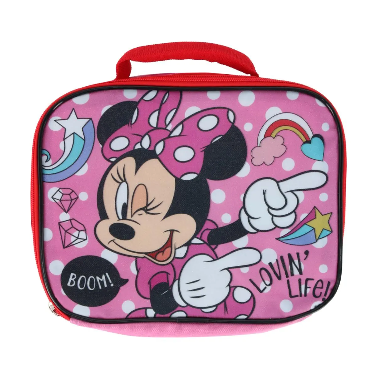 U.P.D., INC Girls Minnie Mouse 16 Inch Backpack with Lunch bag Set