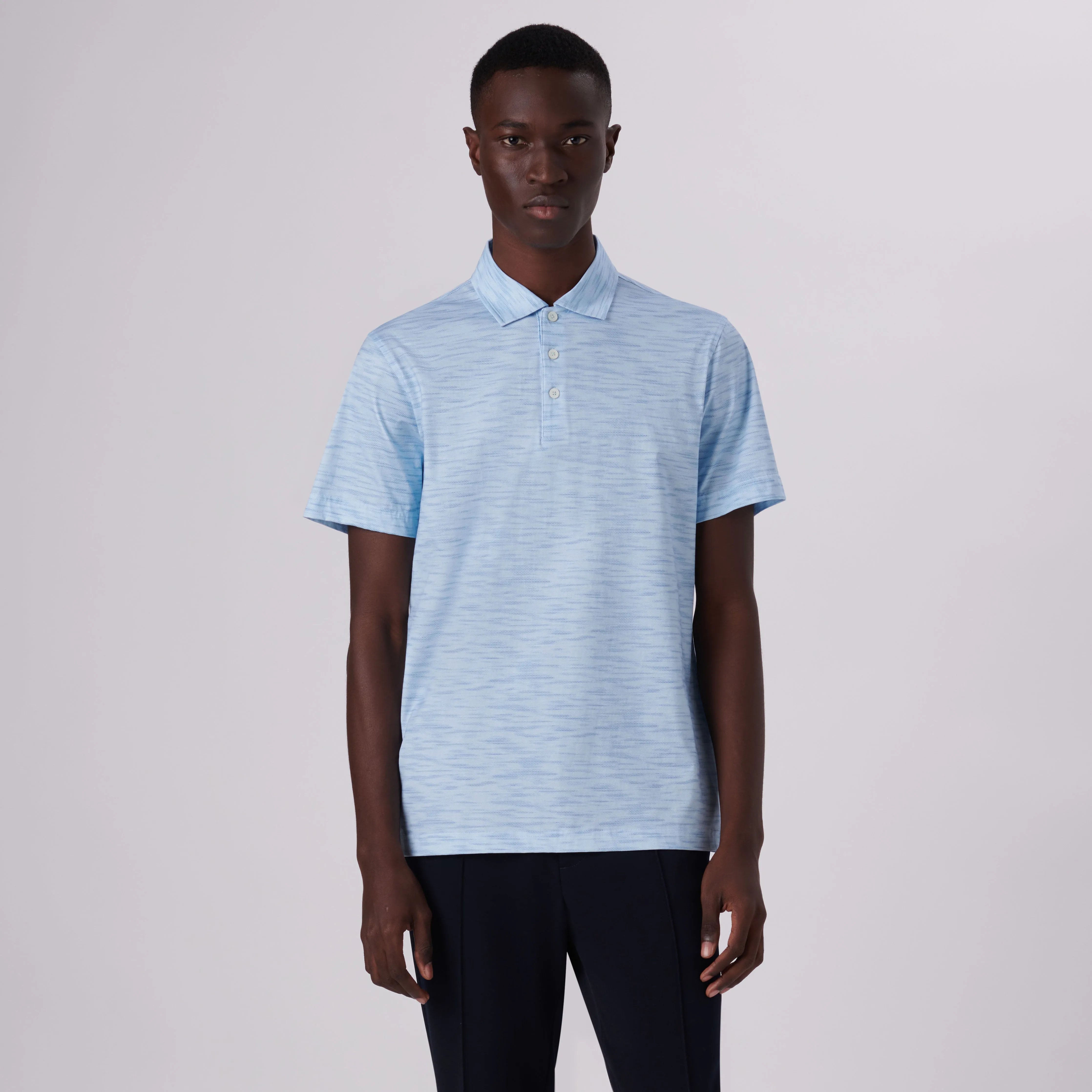 Victor Striated Print OoohCotton Polo