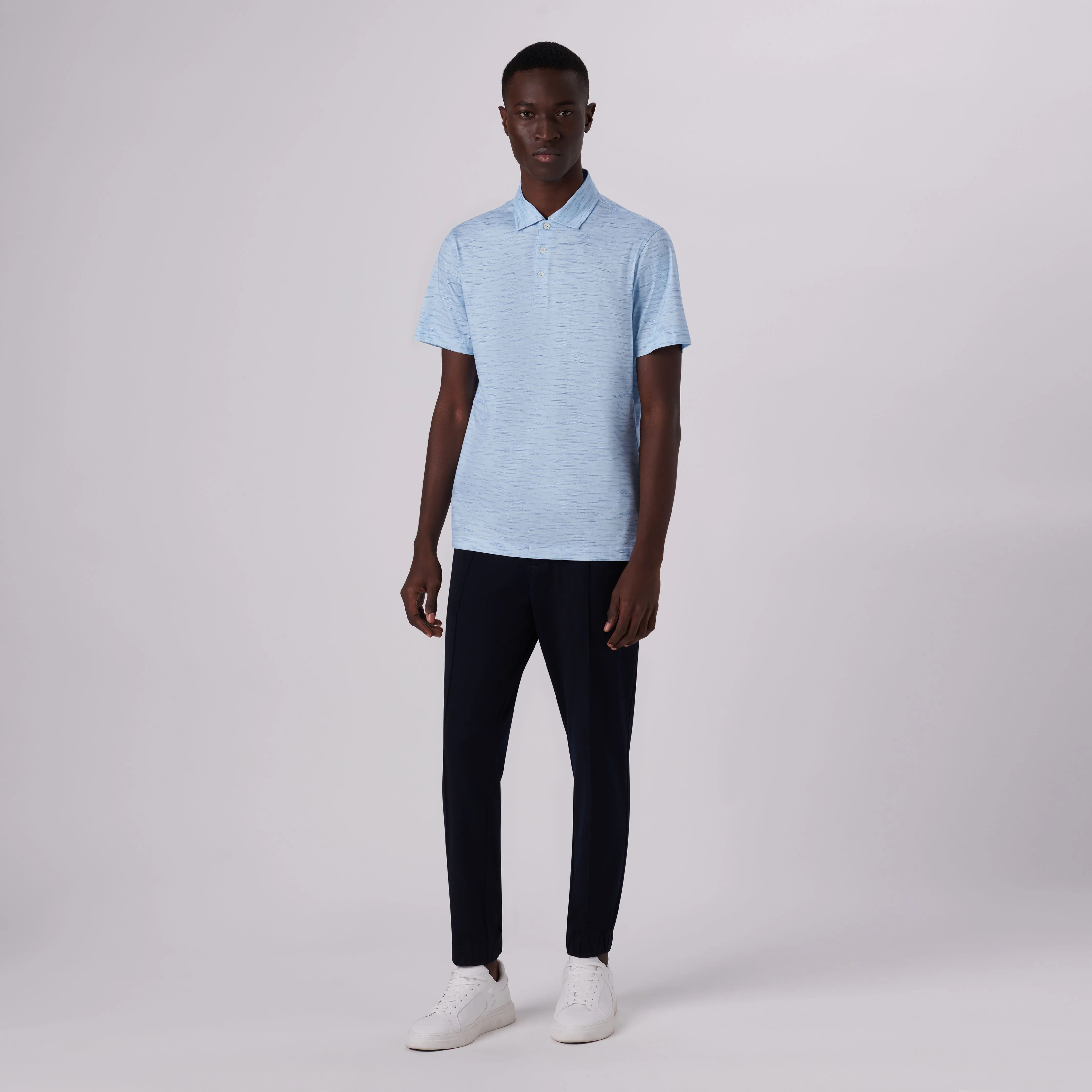 Victor Striated Print OoohCotton Polo