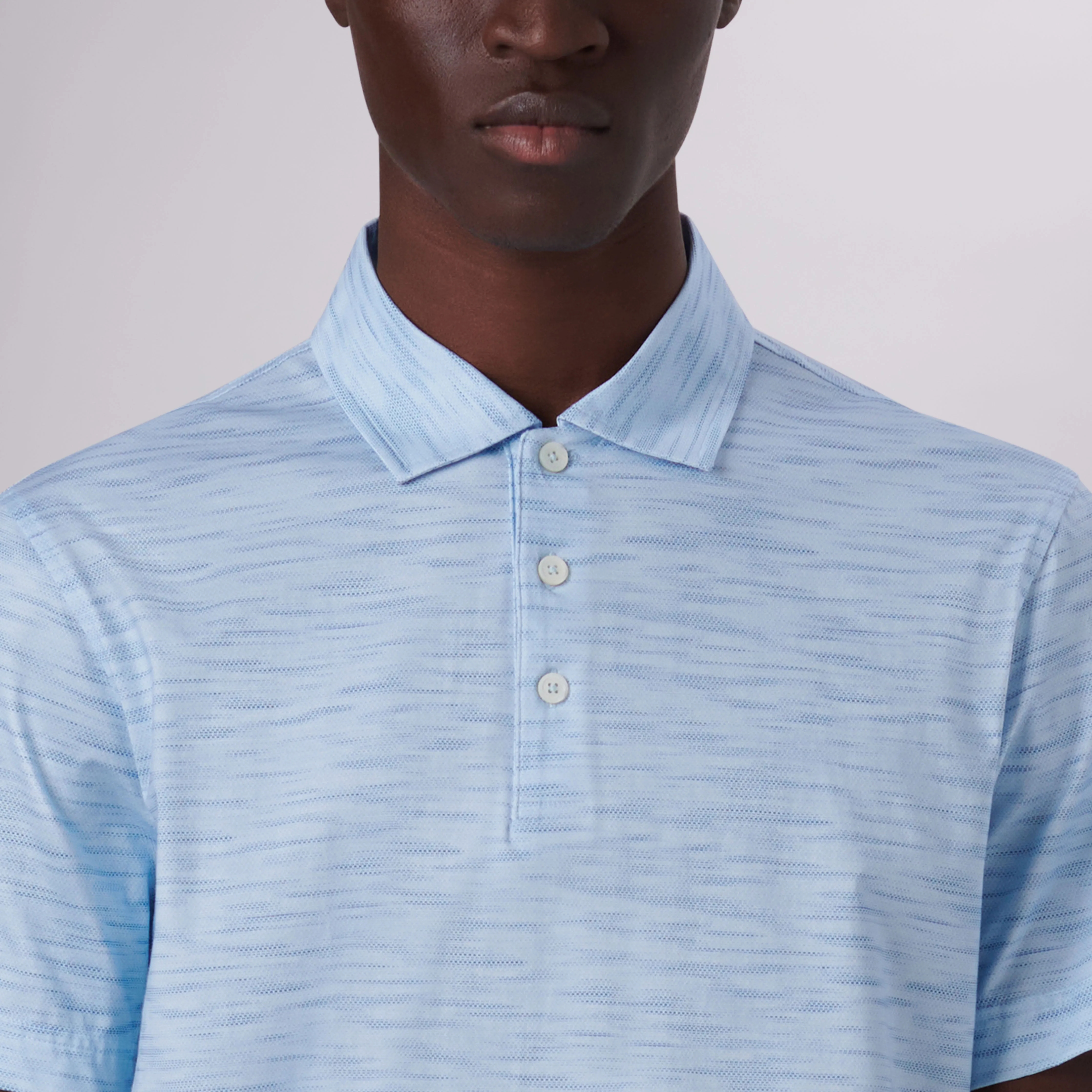 Victor Striated Print OoohCotton Polo