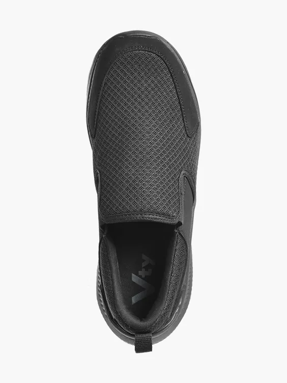 Victory  Mens VTY Black Slip-on Trainers