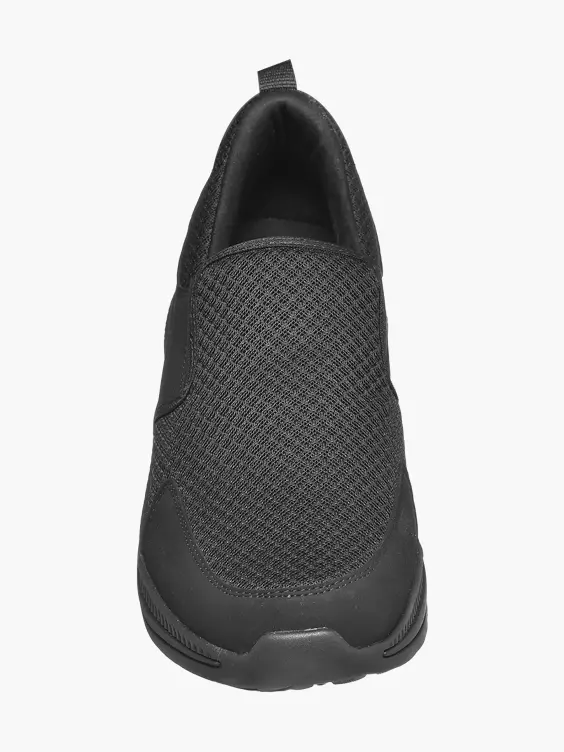 Victory  Mens VTY Black Slip-on Trainers