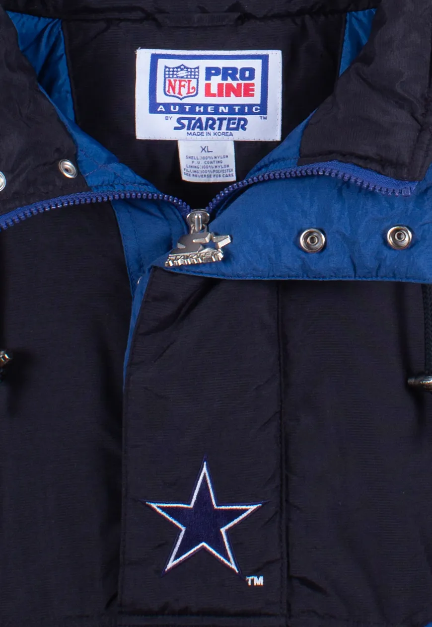 Vintage 90s Starter Pullover Jacket NFL Cowboys | Vintage Online Store