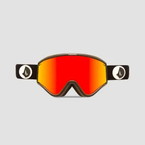 Volcom Yae Snow Goggles Gloss Black/Red Chrome