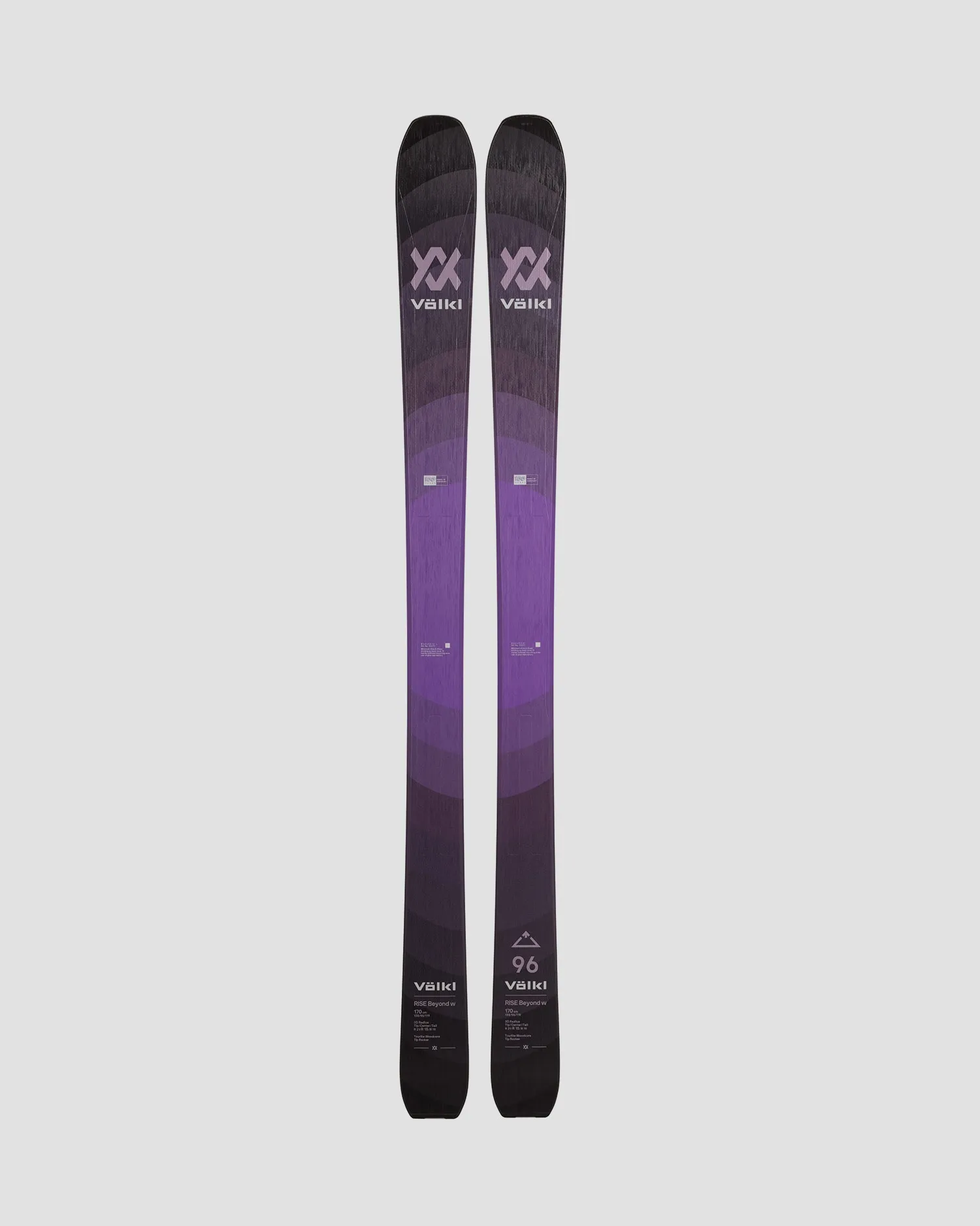 VOLKL RISE BEYOND 96W FLAT skis without bindings 122371-nd