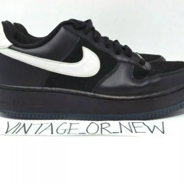 Vtg 2008 nike air force 1 low black royal white 314192-041 sz 6.5y