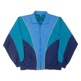 WILD FABLE Mens Shell Jacket Blue Nylon 90s Colourblock M