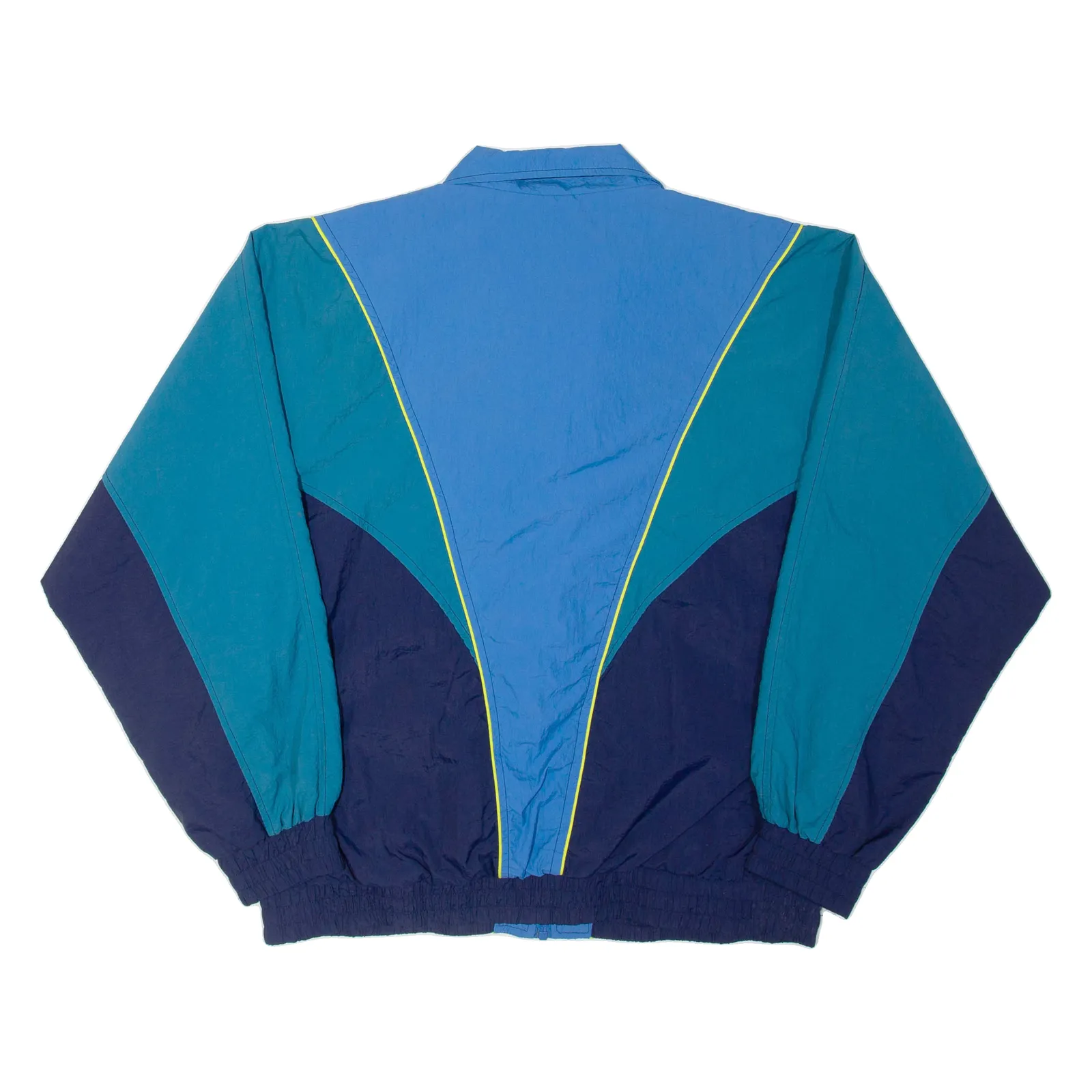 WILD FABLE Mens Shell Jacket Blue Nylon 90s Colourblock M