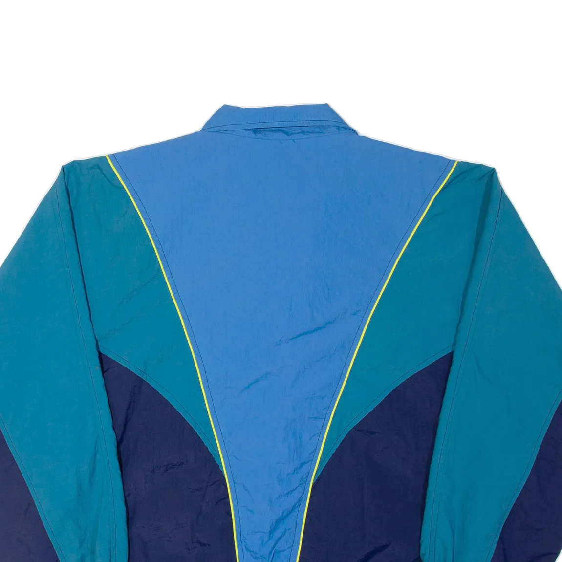 WILD FABLE Mens Shell Jacket Blue Nylon 90s Colourblock M