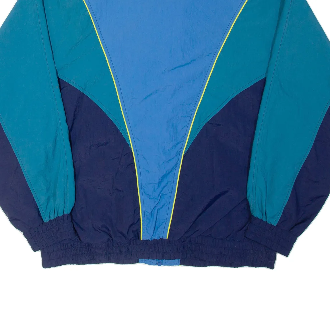 WILD FABLE Mens Shell Jacket Blue Nylon 90s Colourblock M