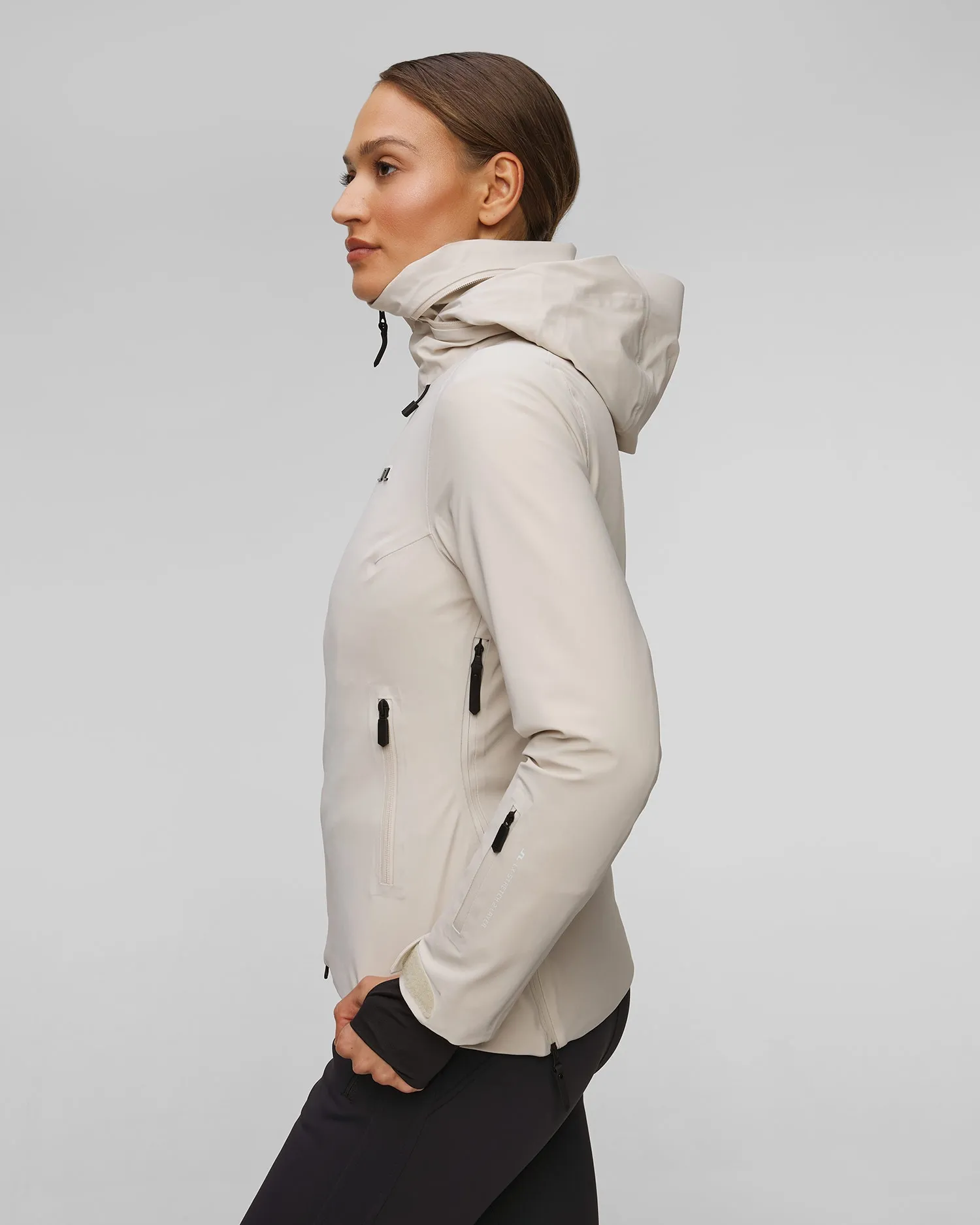 Women's beige ski jacket J.Lindeberg Olivia SWOW11086-u029