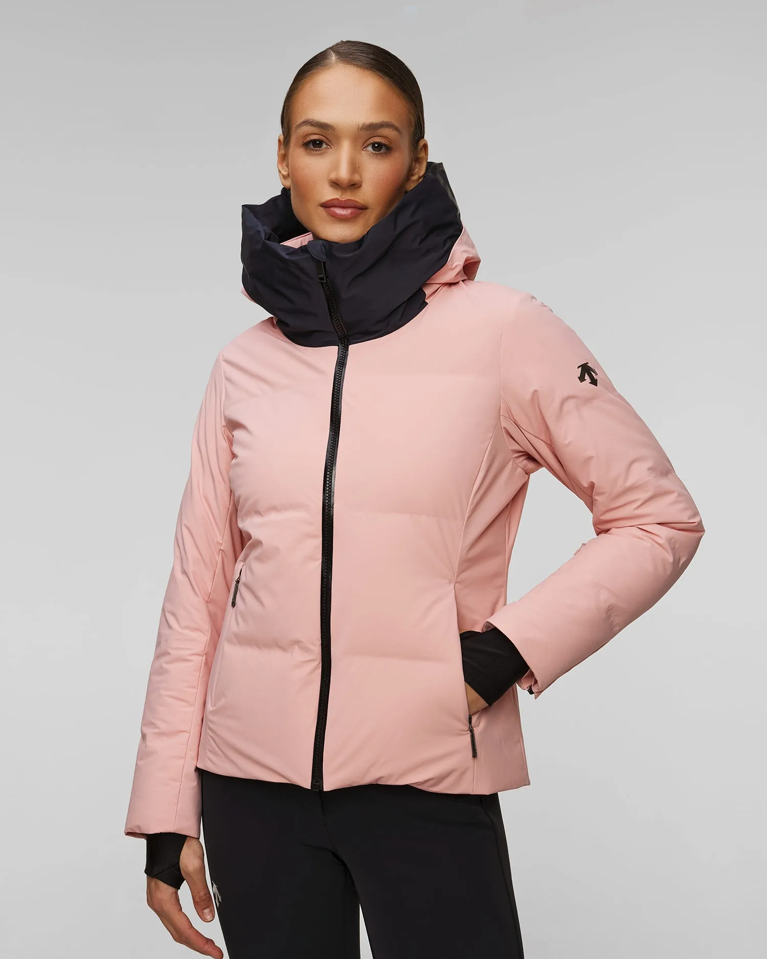 Women's hybrid ski jacket Descente Janie DWWYGK30-bpk