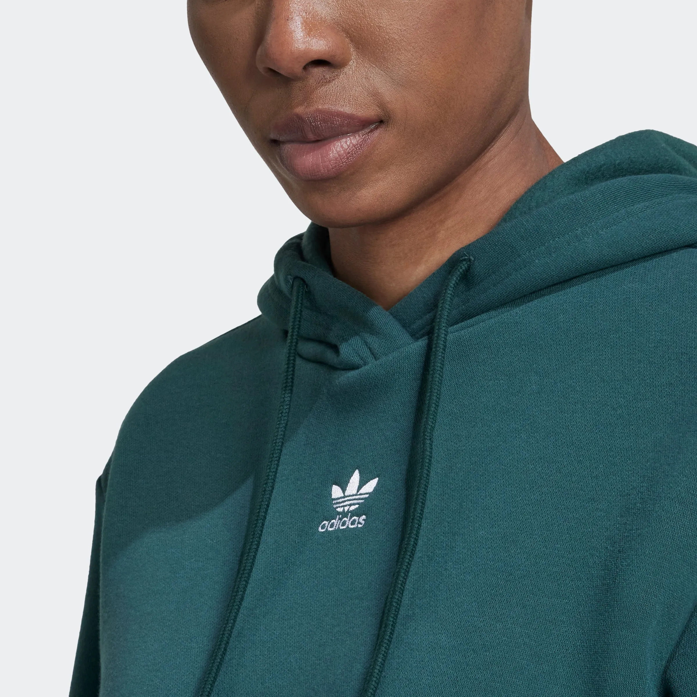 Women's adidas Originals Adicolor Essentials Crop Fleece Hoodie Green