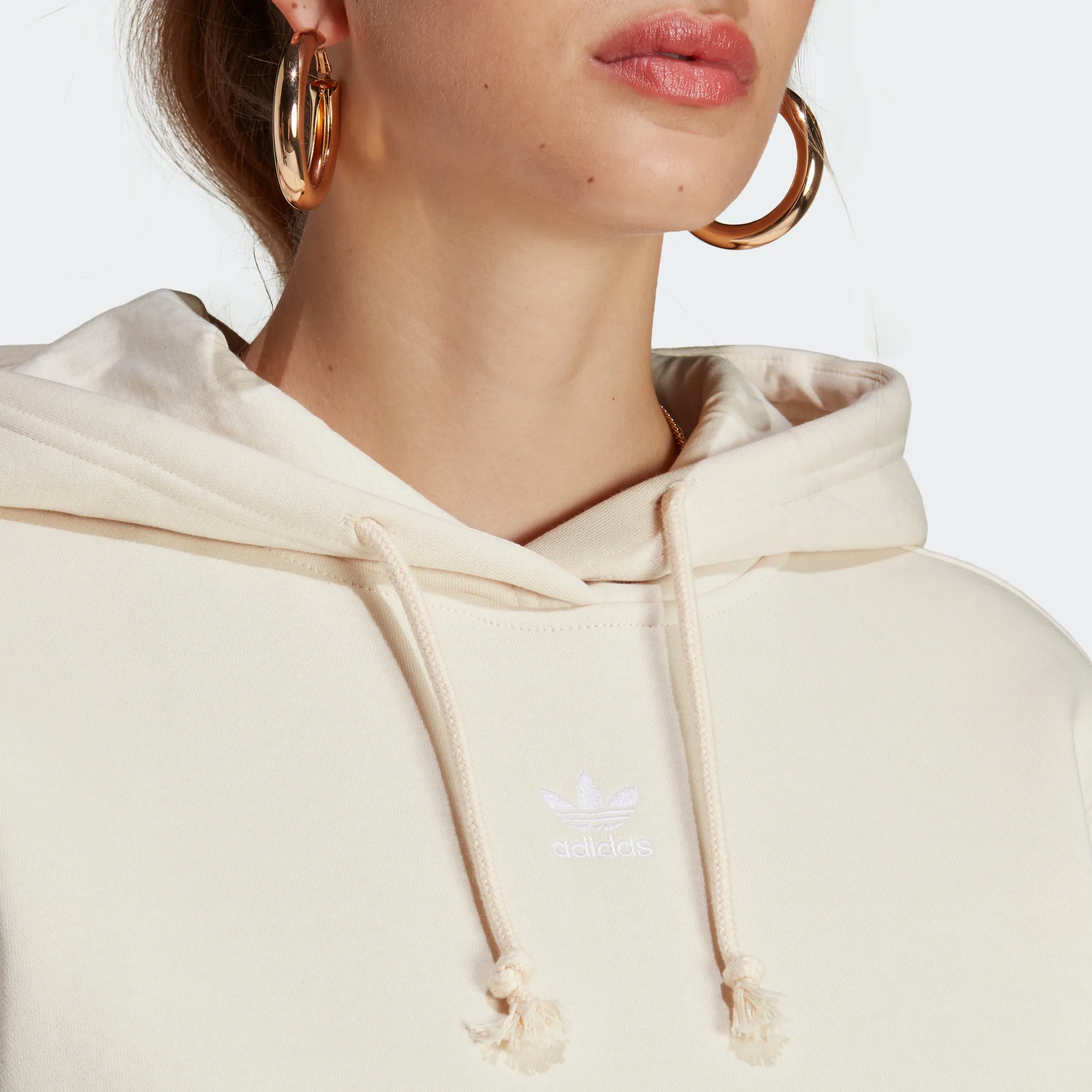 Women's adidas Originals Adicolor Essentials Fleece Hoodie Wonder White