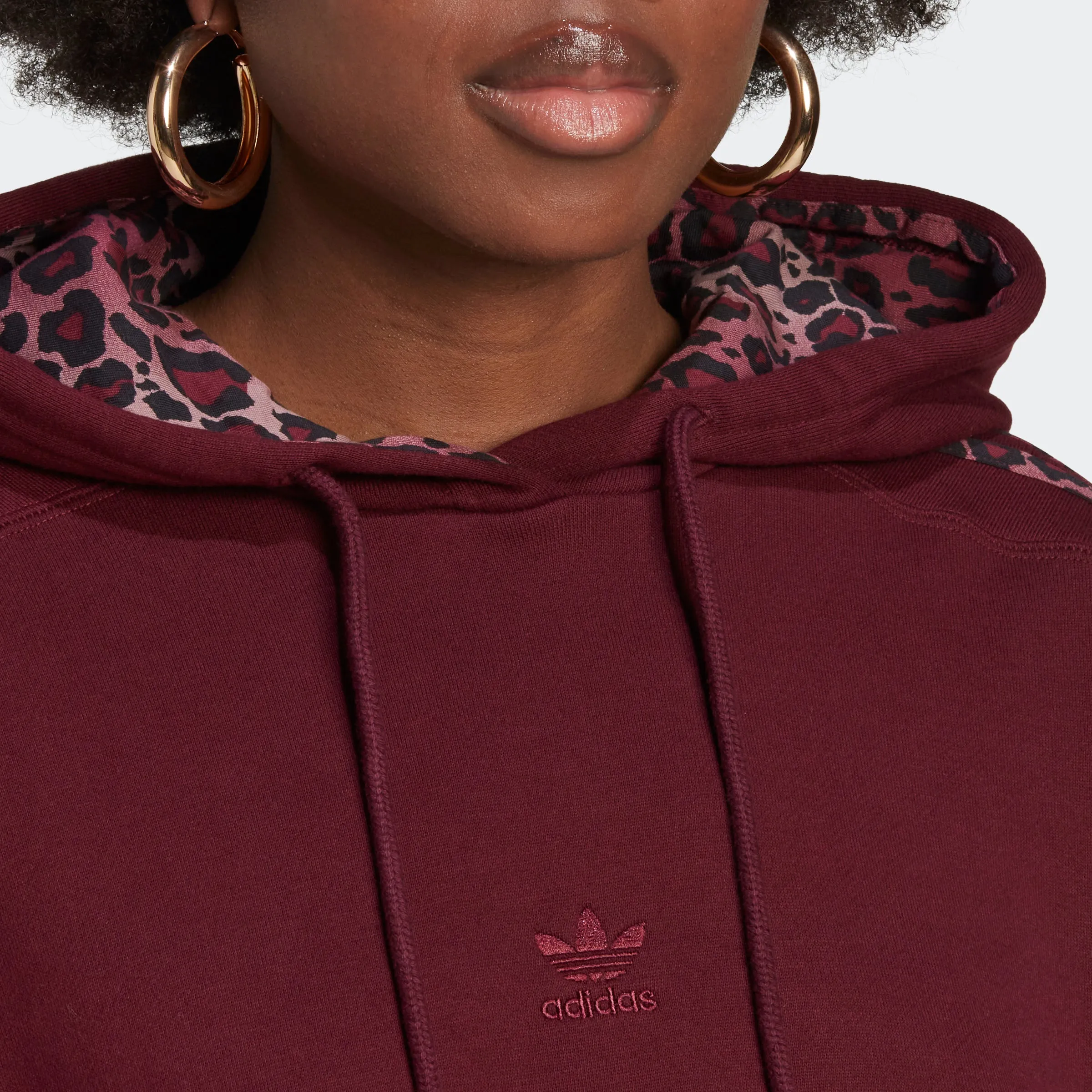 Women's adidas Originals Hoodie Logo Maroon