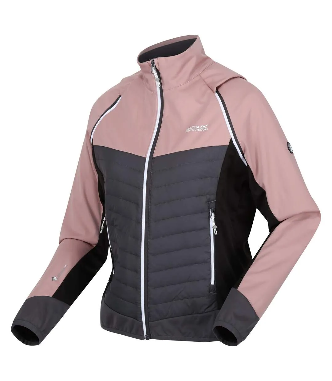 Womens/ladies steren hybrid jacket dusky rose/seal grey Regatta